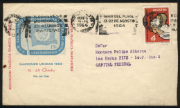 Cover With Slogan Cancel Of "II World Congress Of Ex-Marist Pupils - Mar Del Plata 13/22 August 1964", Very Nice! - Andere & Zonder Classificatie