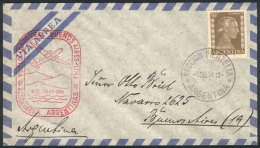 Cover Franked With 50c Eva Perón, Sent On The First Flight Buenos Aires - Lima Of 8/JA/1954, With 2... - Autres & Non Classés