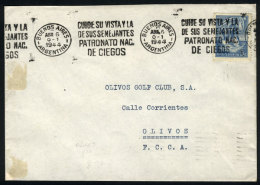 Cover Posted On 6/AP/1944 With Slogan Cancel Topic BLINDNESS, Blind People, Very Nice! - Andere & Zonder Classificatie