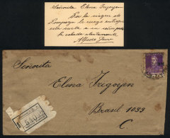 Cover And Card Taken From The Residence Of President Hipólito Yrigoyen On The Day Of The Revolution Of 6... - Autres & Non Classés