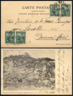 Postcard With View Of The Quarries Of The F.C.C.N. Railway Near Alta Gracia (Córdoba), Franked With 4c (2... - Autres & Non Classés