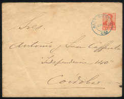 5c. Stationery Envelope With Cancel Of ALTA GRACIA (Córdoba) In Blue, Posted On 17/AP/1904, VF! - Andere & Zonder Classificatie