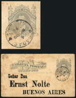 4c Postal Card Used In POSADAS (Misiones) On 29/NO/1898, Minor Defects. - Andere & Zonder Classificatie