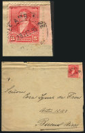 Cover (with Original Letter) Franked With 5c (GJ.141 With Sheet Margin), With Estafeta Ambulante Cancel Of... - Andere & Zonder Classificatie