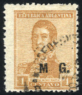 GJ.150b, 1c San Martín, Unwatermarked, Perf 13¼ X 12½, "M Withouot Period" Variety - Frankeervignetten (Frama)