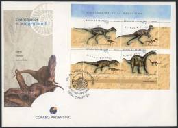GJ.HB 117, Dinosaurs II, Used On First Day Cover, VF! - Carnets