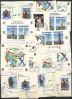 GJ.HB 100/103, 4 Souvenir Sheets With First Day Postmark + Stamps From The S/s (unmounted, Used Or With First Day... - Carnets