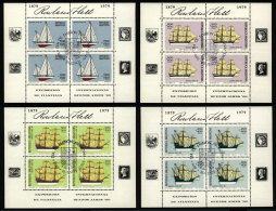 GJ.HB 34/37, Buenos Aires ´80 Philatelic Expo, Complete Set With First Day Postmarks, VF Quality! - Carnets