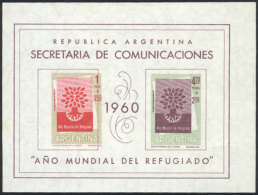 GJ.HB 16, World Refugee Year, With Variety: $1+50c With Shifted Impression Of Red And Ocher Colors, Minor Stain... - Carnets