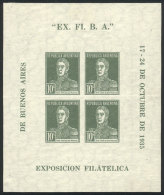 GJ.HB 1A, EX.FI.B.A. Stamp Expo, With Variety: Accent Over The First "A" In "FILATELICA", Lightly Hinged And With... - Carnets