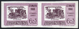 GJ.1184, $6+3 EFIMAYO 1960 Philatelic Expo, PROOF, PAIR In Lilac, VF Quality! - Luchtpost