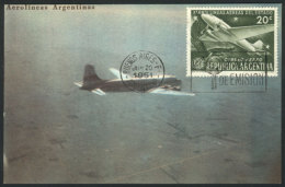 GJ.996, LADE Airlines, Maximum Card With First Day Postmark, Very Nice! - Poste Aérienne