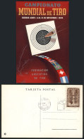 GJ.974, Shooting Championship, Postcard With First Day Postmark, Very Nice! - Poste Aérienne