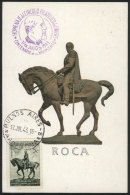 GJ.852, Monument To Roca, On Maximum Card Of 17/JUL/1943, Very Nice! - Autres & Non Classés