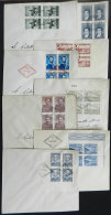 GJ.851 + Other Values, 23 Old Different Stamps In Blocks Of 4, Used On First Day Covers, Fine General Quality. - Autres & Non Classés