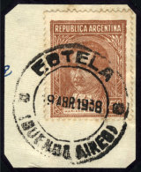GJ.795, On Fragment, With Cancel Of ESTELA (Buenos Aires), VF! - Andere & Zonder Classificatie
