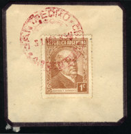 GJ.736, On Fragment With Cancel Of SAN PEDRO (Córdoba) In Red, VF! - Andere & Zonder Classificatie