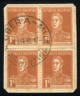 GJ.595 X4, With Reconstructed Cancel Of OBERÁ (Misiones), VF! - Autres & Non Classés