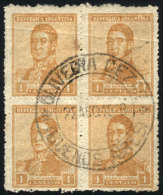 GJ.465, Block Of 4, With Cancel Of OLIVEIRA CEZAR (Buenos Aires), VF! - Autres & Non Classés