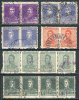 GJ.462 + Other Values, Small Lot Of 6 Pairs/multiples With Postmarks Of "Estafeta Fluvial" / "Agente Postal", VF! - Other & Unclassified