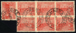 GJ.403 X7, Reconstructing Cancels Of ABRA PAMPA (Jujuy) Of 31/OC/1916, Very Fine! - Other & Unclassified