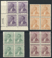 GJ.396/397 + 399/400, Centenary Of The Independence, Vertical Honeycomb Wmk, Perforation 13¼ X 12½,... - Andere & Zonder Classificatie