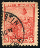 GJ.222, With Cancel Of  SAN AGUSTÍN (Córdoba), Very Fine! - Other & Unclassified