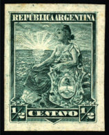 GJ.217, ½c Seated Liberty, PROOF On Glazed Card, In Green (1958 Kneitschel, Volume II, Page 696), VF! - Autres & Non Classés