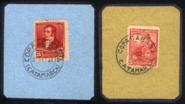 GJ.141 + 222, With Reconstructed Cancels Of COPACABANA (Catamarca), VF! - Andere & Zonder Classificatie