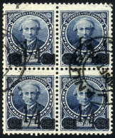 GJ.133, Block Of 4, With Cancel Of LANÚS For 10/SE/1890, VF Quality! - Other & Unclassified