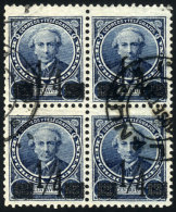 GJ.133, Block Of 4, With Cancel Of LANÚS For 10/SE/1890, VF Quality! - Andere & Zonder Classificatie