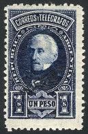 GJ.115, $1 San Martín, Overprinted MUESTRA In Black, VF Quality! - Other & Unclassified