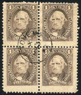 GJ.101, 1c Vélez Sarsfield, With Cancel Of SANTO TOMÉ (Misiones) Of 3/MAR/1892, One Stamp With Minor... - Autres & Non Classés