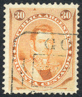 GJ.42, 30c. Alvear, One Perforation At Bottom With Minor Defect, With GOYA Cancel, Low Start! - Andere & Zonder Classificatie