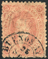 GJ.20d, 5c 3rd Printing, Clear Impression, Used In Buenos Aires On 25/SE, With VARIETY: Slightly Dirty Plate, With... - Oblitérés