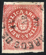 GJ.15, 5c. Narrow C, Dull Red, Used In Buenos Aires On 14/MAR/1864, VF! - Usati