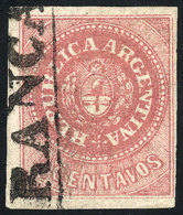 GJ.10, 5c. Dull Rose, No Accent, With Córdoba Cancel, "FRANCA" In Semi-circle, Excellent Quality! - Gebraucht