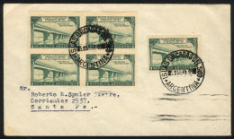 Cover Franked With 25c (GJ.942 X5) And Sent From Orkney Islands To Santa Fe On 5/MAR/1949, VF Quality! - Autres & Non Classés