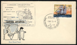 Cover With Cachet Of The 1977/78 Antarctic Campaign, With Postmark Of The PETREL Base 1/MAR/1978, VF Quality! - Other & Unclassified