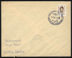 Cover Franked With 25c (GJ.1530), With Postmark Of PETREL Antarctic Base Of 25/DE/1971, VF! - Otros & Sin Clasificación