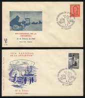 2 Different Covers Commemorating The "National Antarctic Day" Of 22/FE, Very Fine! - Other & Unclassified