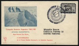 1961/62 Antarctic Campaign, Cover With Special Postmark "X Aniversario De La Primera Estafeta Aeronaval A La... - Altri & Non Classificati
