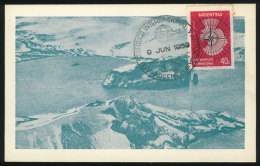 Postcard With View Of Caleta Balleneros - Isla Decepción, With Special Postmark Of The Intl. Geophysical... - Otros & Sin Clasificación