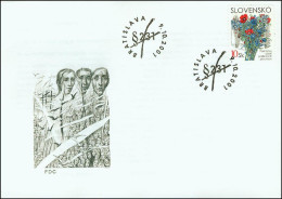 Slovakia 2001, FDC Cover Victims Of Communism Flowers Mi.# 407, Ref.bbzg - FDC