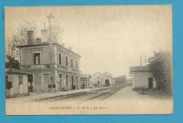 CPA - Chemin De Fer La Gare De BREUILLET 91 - Autres & Non Classés