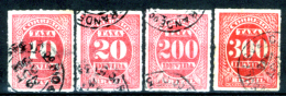 Brasile-162 - 1890 - SegnatasseY&T  N. 1, 2, 5, 6 (o) Used - Privi Di Difetti Occulti - - Strafport