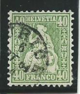 SUISSE; Obl., N°39, B - Used Stamps