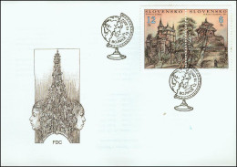 Slovakia 2002, FDC Cover Castles Mi.# 433-434, Ref.bbzg - FDC