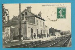 CPA - Chemin De Fer La Gare De COUHE-VERAC 86 - Sonstige & Ohne Zuordnung