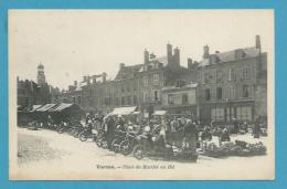 CPA - Métier Marchands Ambulants Place Du Marché Au Blé VIERZON 18 - Vierzon